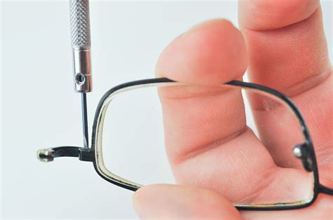 Eyeglasses Repair Concept Replace Glasses Stock Photo - Download Image ...