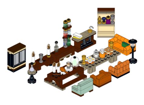 LEGO MOC Furniture Pack by Jonny_Hairface | Rebrickable - Build with LEGO