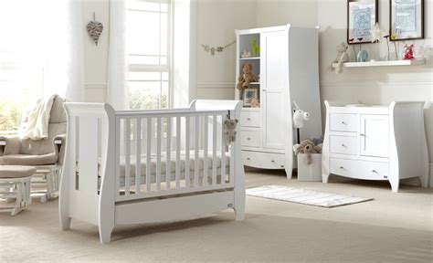 Tutti Bambini Katie 3 Piece Nursery Room Set/Mattress - White - Baby ...