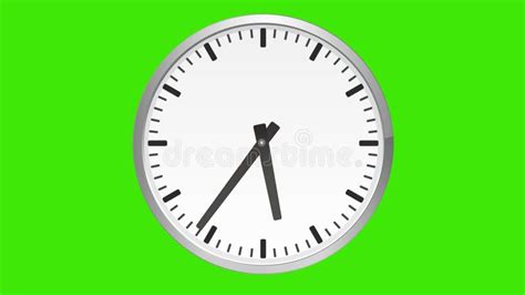 4K Clock Spinning, Watch Animation on Green Screen Stock Footage ...