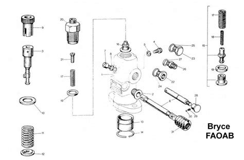 Bryce FAOAB Series Fuel Pump Exploded Parts Diagram