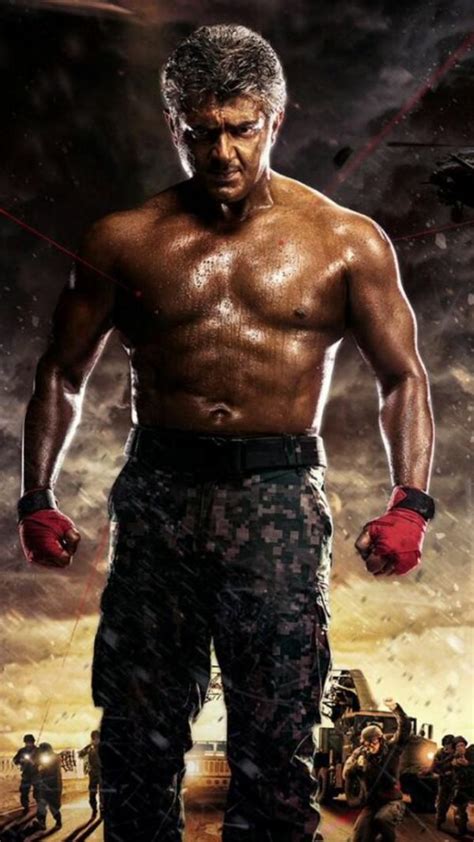 Thala 57: Ajith flaunts his chiseled physique in Vivegam first look ...