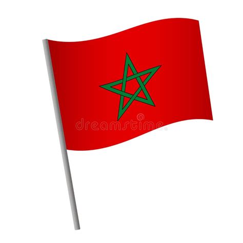 Morocco flag icon stock illustration. Illustration of isolated - 136414350