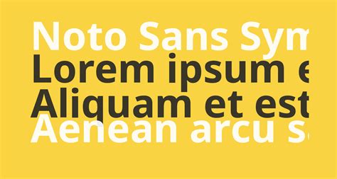 Noto Sans Symbols Bold free Font - What Font Is