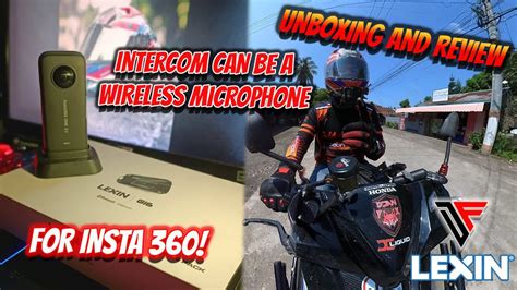 Lexin G16 Intercom can be a wireless microphone for insta360 | Unboxing ...