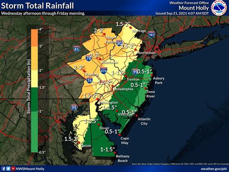 N.J. weather: Storm system could soak state with 1 to 3 inches of rain ...