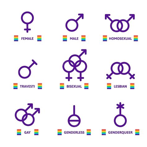 Free Vector | Flat pride month lgbt symbols collection