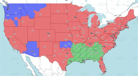 NFL Week 18 coverage map: TV show for CBS and Fox regional shows – The ...