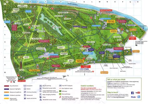 Kew Gardens Map, Kew Gardens London, Botanical Gardens, South West ...