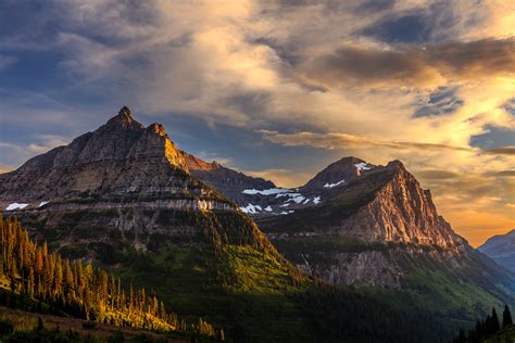 Mount Oberlin Sunset Glacier Natl Park Fine Art Photo Print | Photos by ...