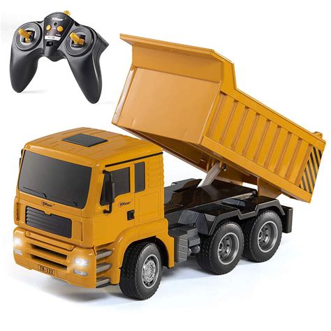 Top Race Remote Control Dump Truck Toy RC Dump Truck Gift Toys for 8,9 ...