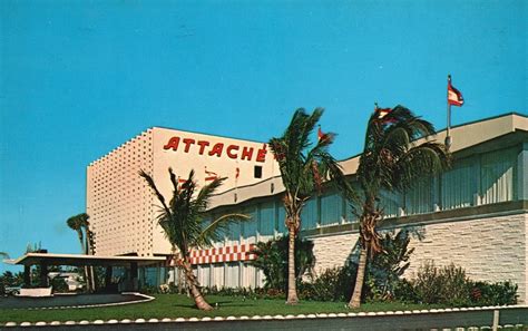 Vintage Postcard 1960's The Attache Newest Resort Motels in Hollywood ...