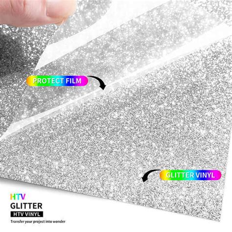 Silver Glitter HTV - Premium Puff Vinyl | Heat Transfers Vinyl Wholesale