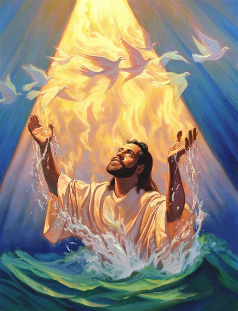 The Baptism Of Jesus Painting by Jeff Haynie