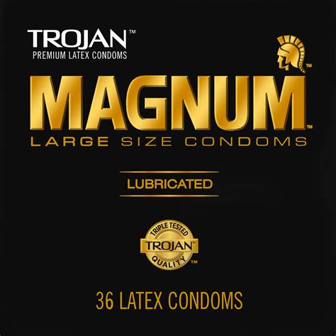 Trojan Magnum Large Size Condoms For Comfort And Sensitivity, 36 Count ...