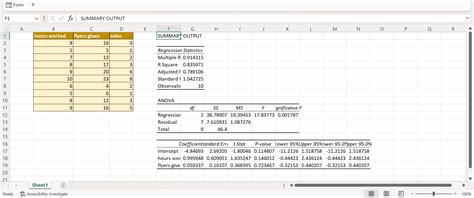 How to Perform Multiple Linear Regression in Excel - Sheetaki