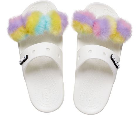 Classic Crocs Fur Sure White Unisex Sandal - Crocs™ India