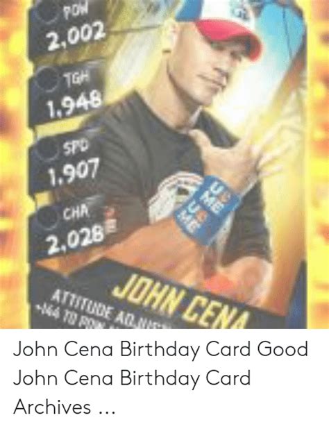 20+ John Cena Birthday Card Templates Editable Design - Candacefaber