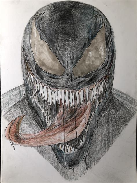 quick drawing of Venom. Any critisism is welcome, so are some tips on ...