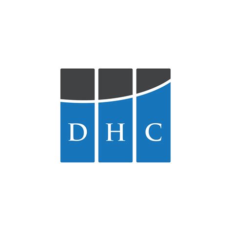 DHC letter logo design on WHITE background. DHC creative initials ...