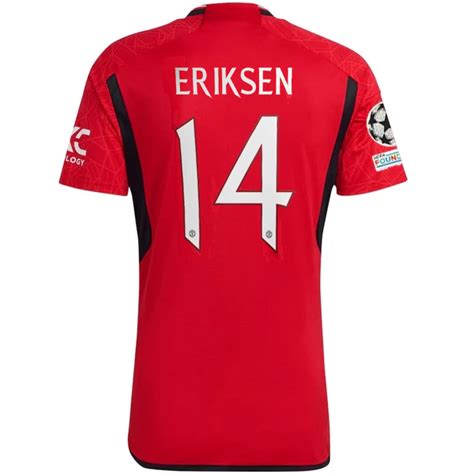 adidas Manchester United Authentic Christian Eriksen Home Jersey 23/24 ...