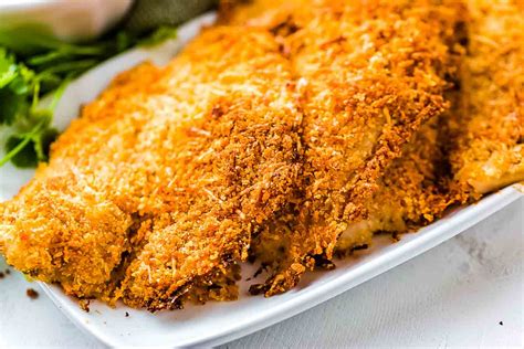 Parmesan Crusted Tilapia - Only 4 Ingredients! - Julie's Eats & Treats