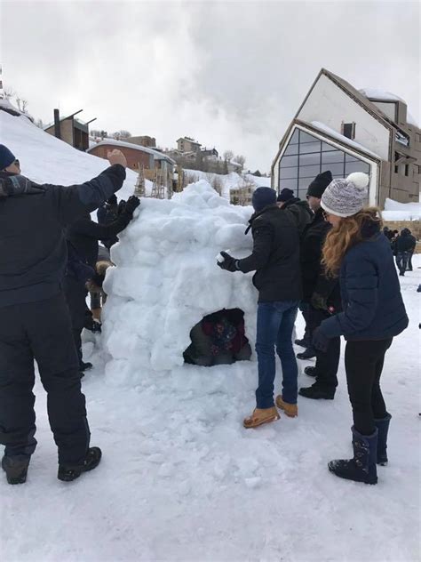 How to live like an eskimo! Igloo building training at ...