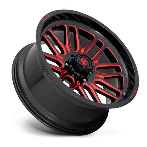 Fuel 1PC D663 Ignite Gloss Black Red Tinted Clear Wheel 20" x 9" | Ford ...