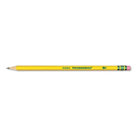 Dixon Ticonderoga Pre-Sharpened Pencil, #2 HB, Yellow, 12-Count ...