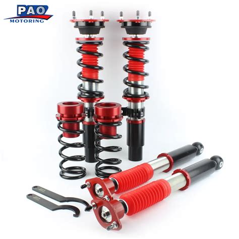 PAO MOTORING Coilover Shock Absorber For BMW E46 Suspension 3 Series ...