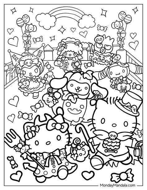 0 Result Images of Hello Kitty Sanrio Characters Coloring Pages - PNG ...