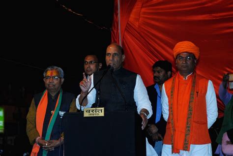 Rajnath Singh at BJP rally