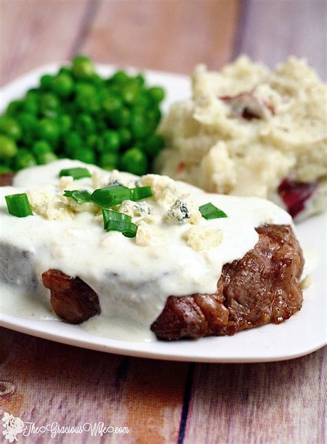 Steak with Creamy Gorgonzola Sauce | The Gracious Wife