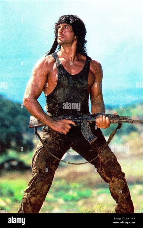 SYLVESTER STALLONE, RAMBO: FIRST BLOOD PART II, 1985 Stock Photo - Alamy