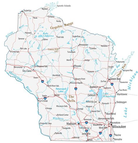 Map Of Wisconsin Highways - London Top Attractions Map