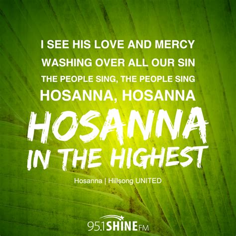 Hosanna In The Highest Bible Verse