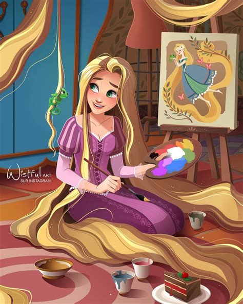 Wistful on Instagram: "⭐ Rapunzel's painting ⭐ I'm back after a very ...