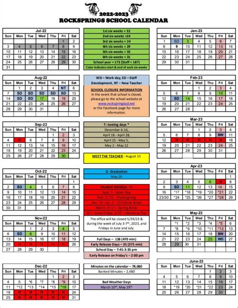 Rocksprings Independent School District - Calendars/Schedules