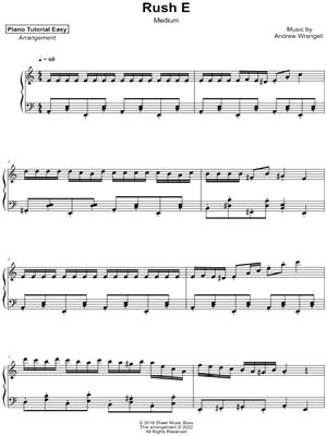 "Rush E" Sheet Music - 32 Arrangements Available Instantly - Musicnotes