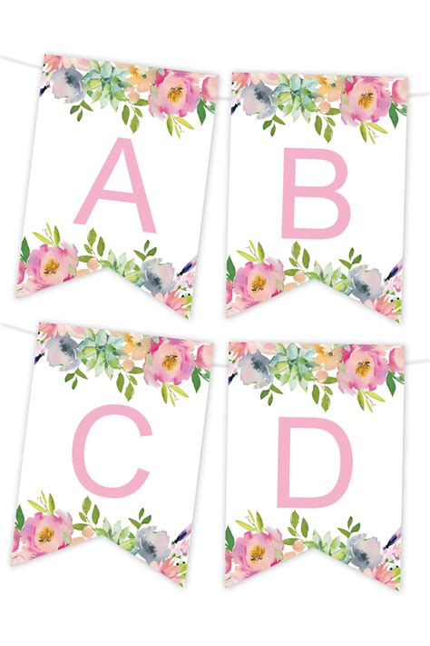 Free Printable Banner Letters, Happy Birthday Banner Printable ...