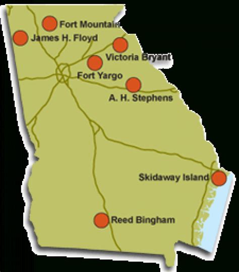 Map Of Georgia State Parks – Bnhspine With Georgia State Parks Map ...