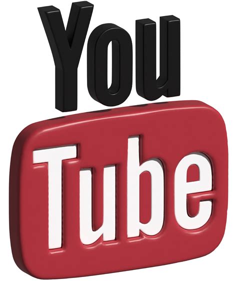 3d illustratie van youtube logo 17806054 PNG