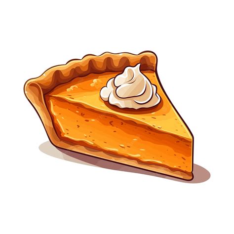 Premium Vector | Pumpkin Pie Slice clip Art illustration