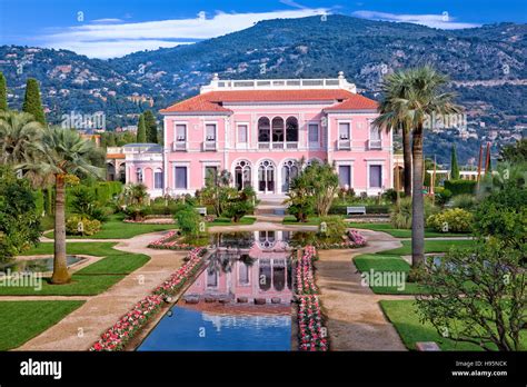 Villa Ephrussi de Rothschild in St Jean Cap Ferrat, France Stock Photo ...