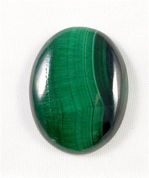 47 Carat Natural Green Color Malachite Gemstone Loose Cabochon Pear ...