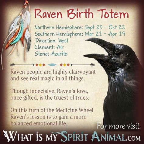 Raven Totem | Native American Zodiac Signs & Birth Signs