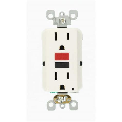 Leviton 20 Amp Self-Test SmartlockPro Slim Duplex GFCI Outlet, White ...