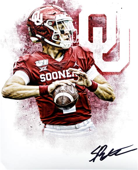 Spencer Rattler Autographed Oklahoma Sooners 8x10 Photo