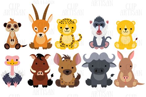 Zoo Animals Clipart Border