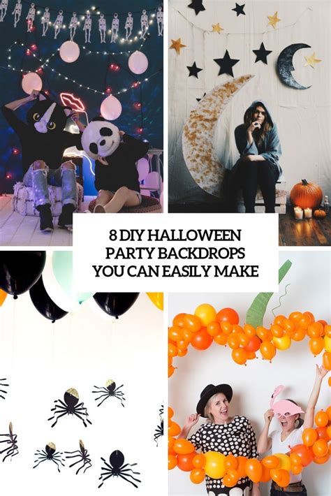 8 DIY Halloween Party Backdrops You Can Easily Make - Shelterness